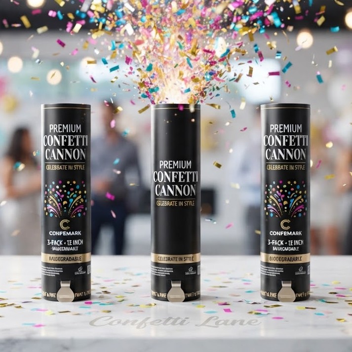 Confetti Cannon 3-Pack — Party Favours