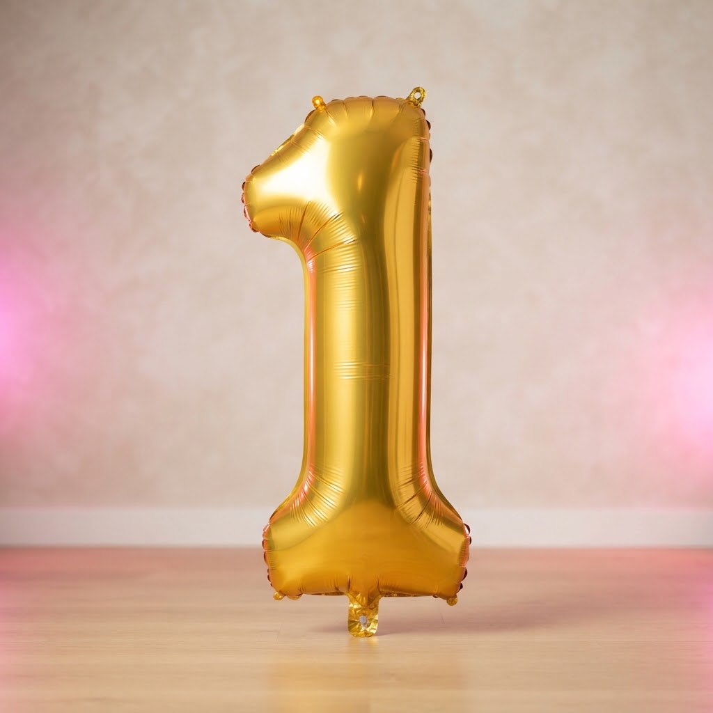 Giant Golden Number Balloons — Foil Balloons